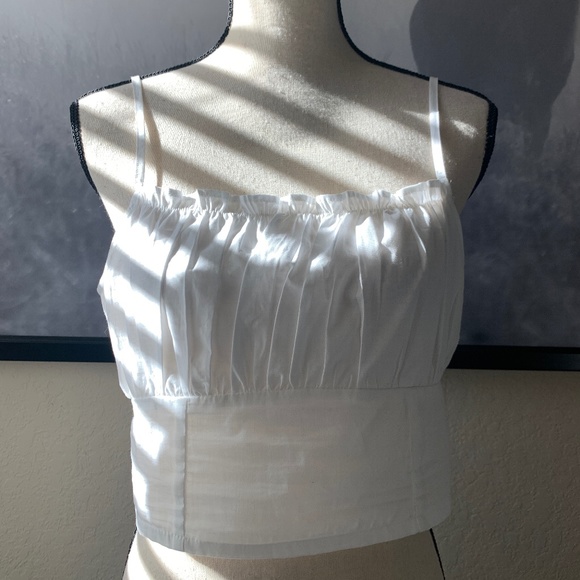H&M Tops - White Crop Top Divided by H&M Size 8